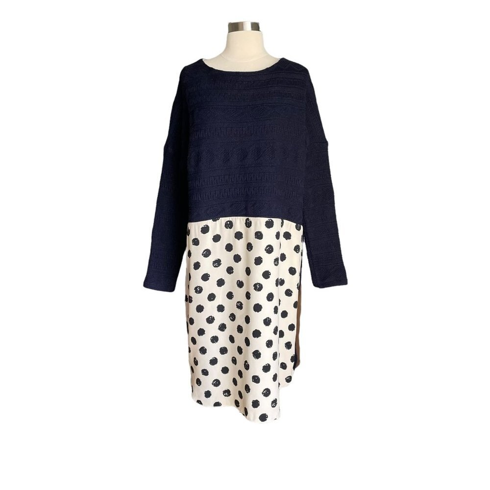 EKJO Paris Knit Sweater Combo Dress Tunic Lagenlook